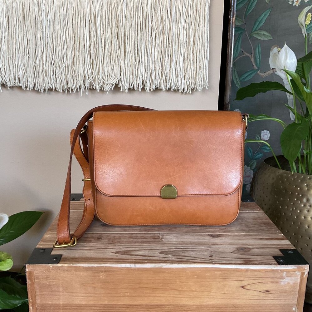 Madewell Tan Leather Shoulder Bag